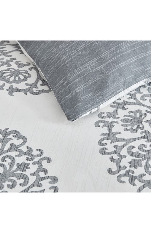 Stone Cottage Bristol Reversible Cotton Sateen Comforter & Sham Set In Gray