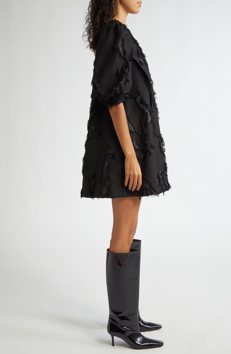 Stine Goya Mixed Media Elbow Sleeve Shift Minidress, Alternate, color, 