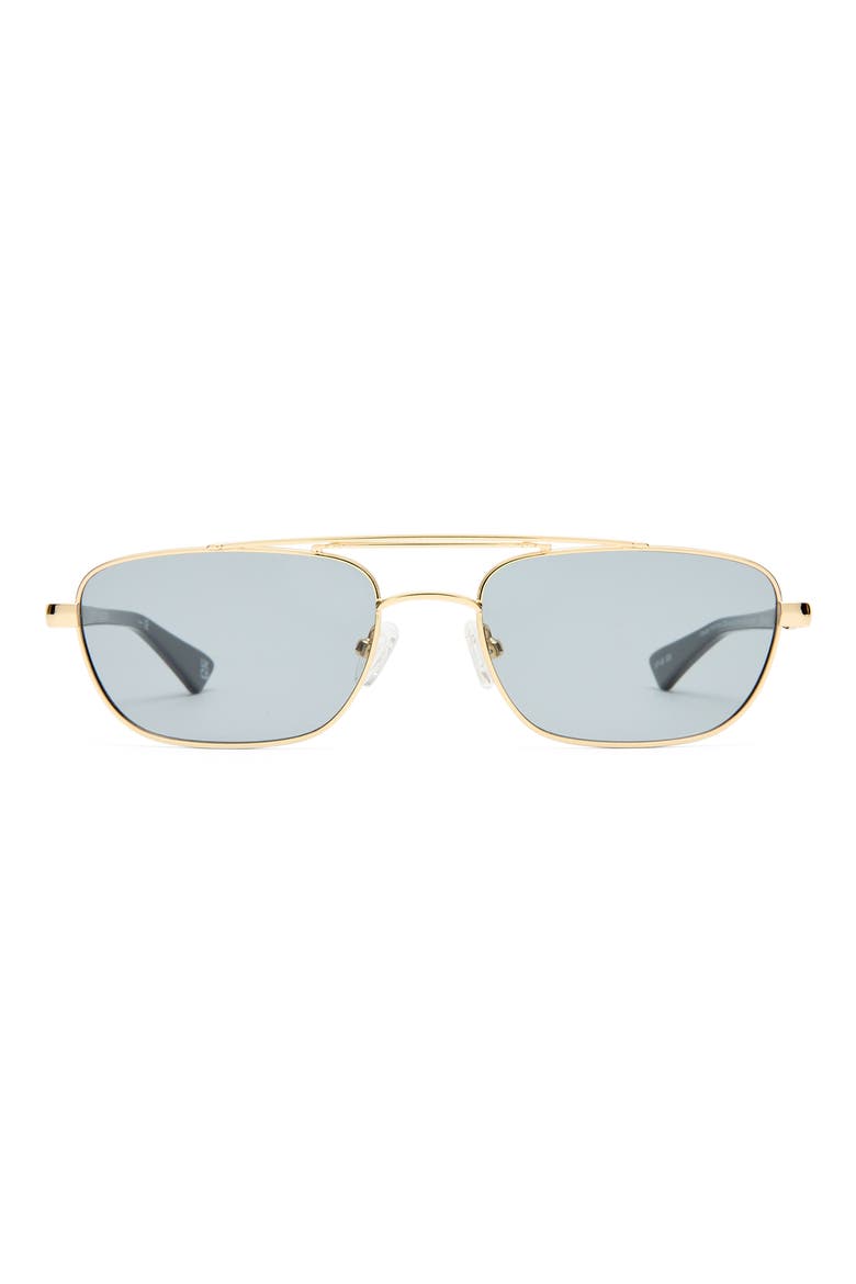 Le Mimi 57mm Aviator Sunglasses, Main, color, GOLD / SMOKE TINT