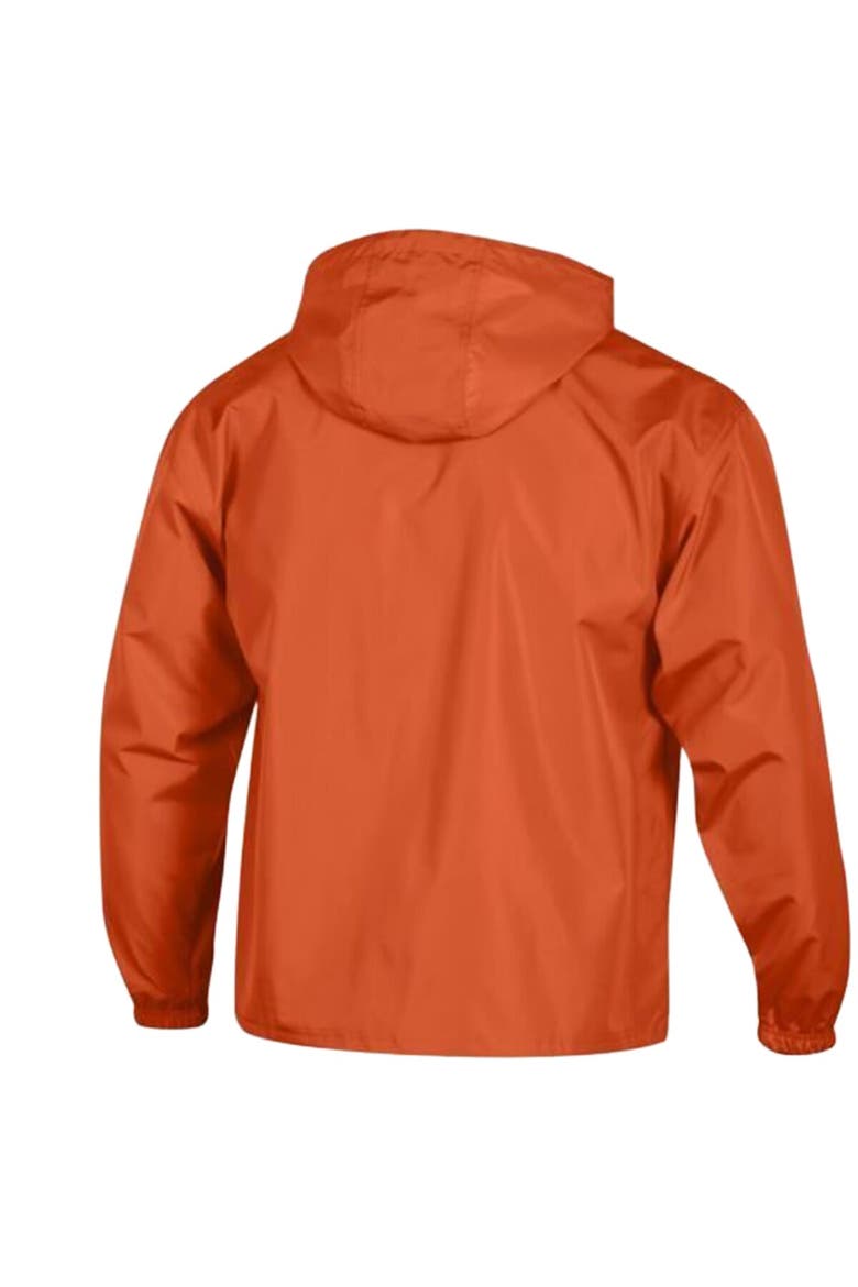 Men's Champion Orange Cleveland Browns Packable Hooded Windbreaker Half-Zip Jacket, Alternate, color, Orange