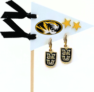 Color Shout University Of Missouri Pennant Pair Earring Set