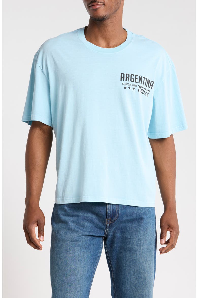 Goodie Argetina Futbol Tee, Main, color, BLUE