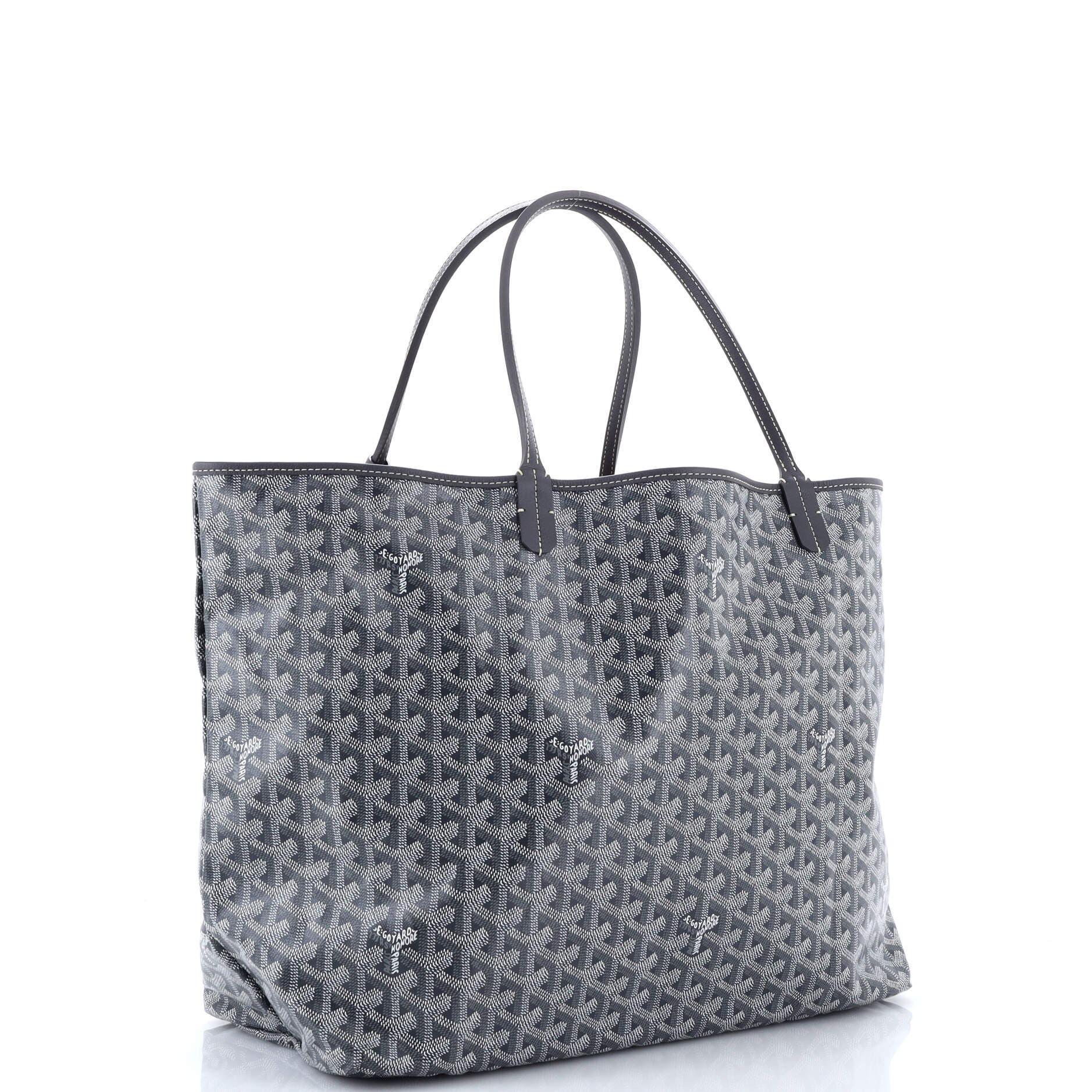 Pre-Owned Goyard Saint Louis Tote Coated Canvas GM, Alternate, color, Gray