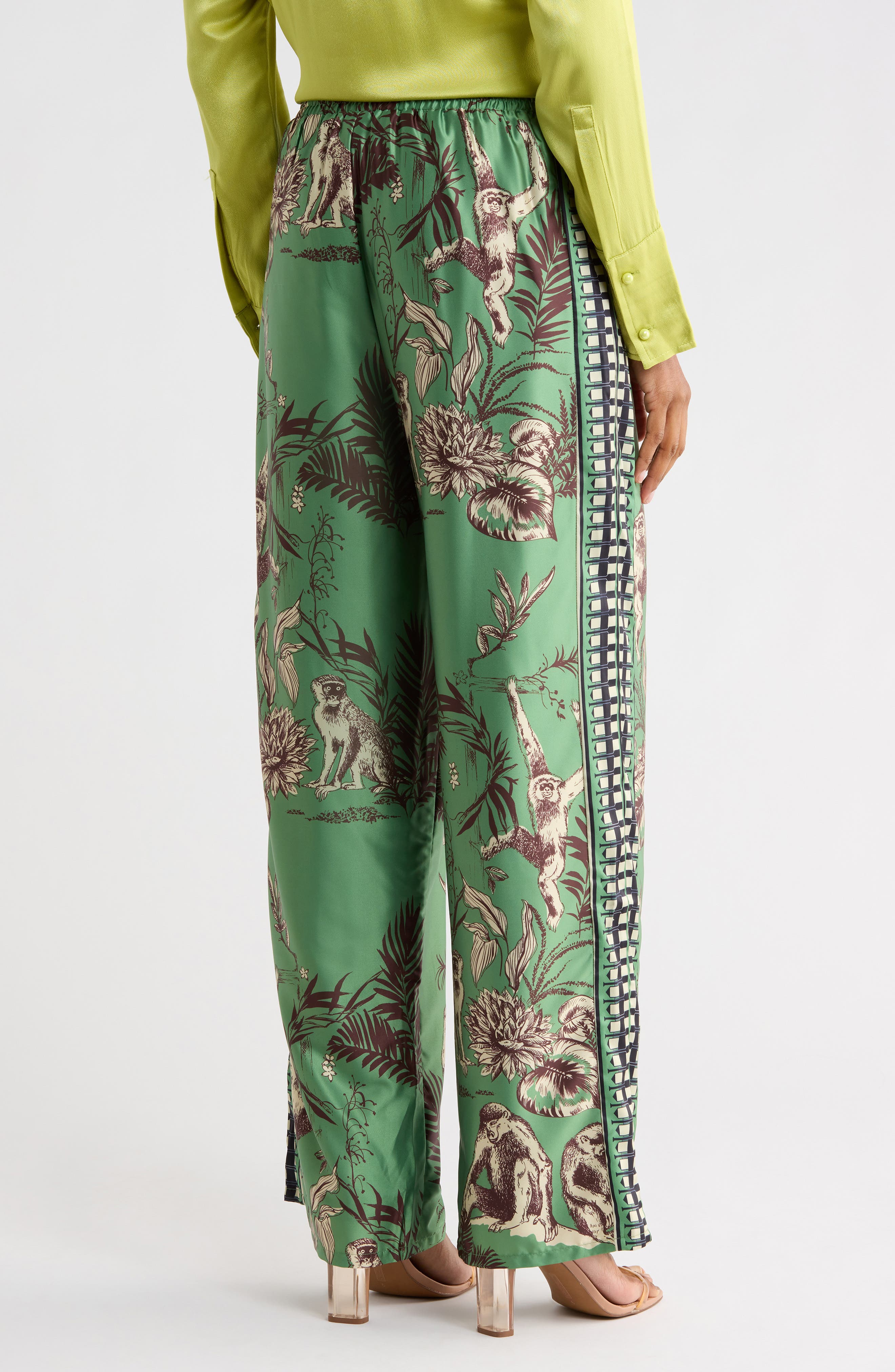 Katia Satin Wide Leg Pants - image 2