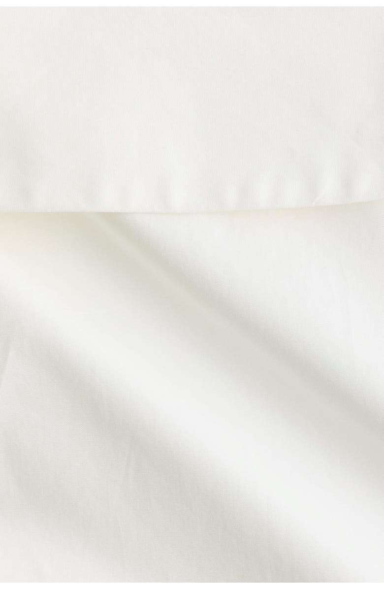 H&M Flounced Poplin Skirt, Alternate, color, Cream