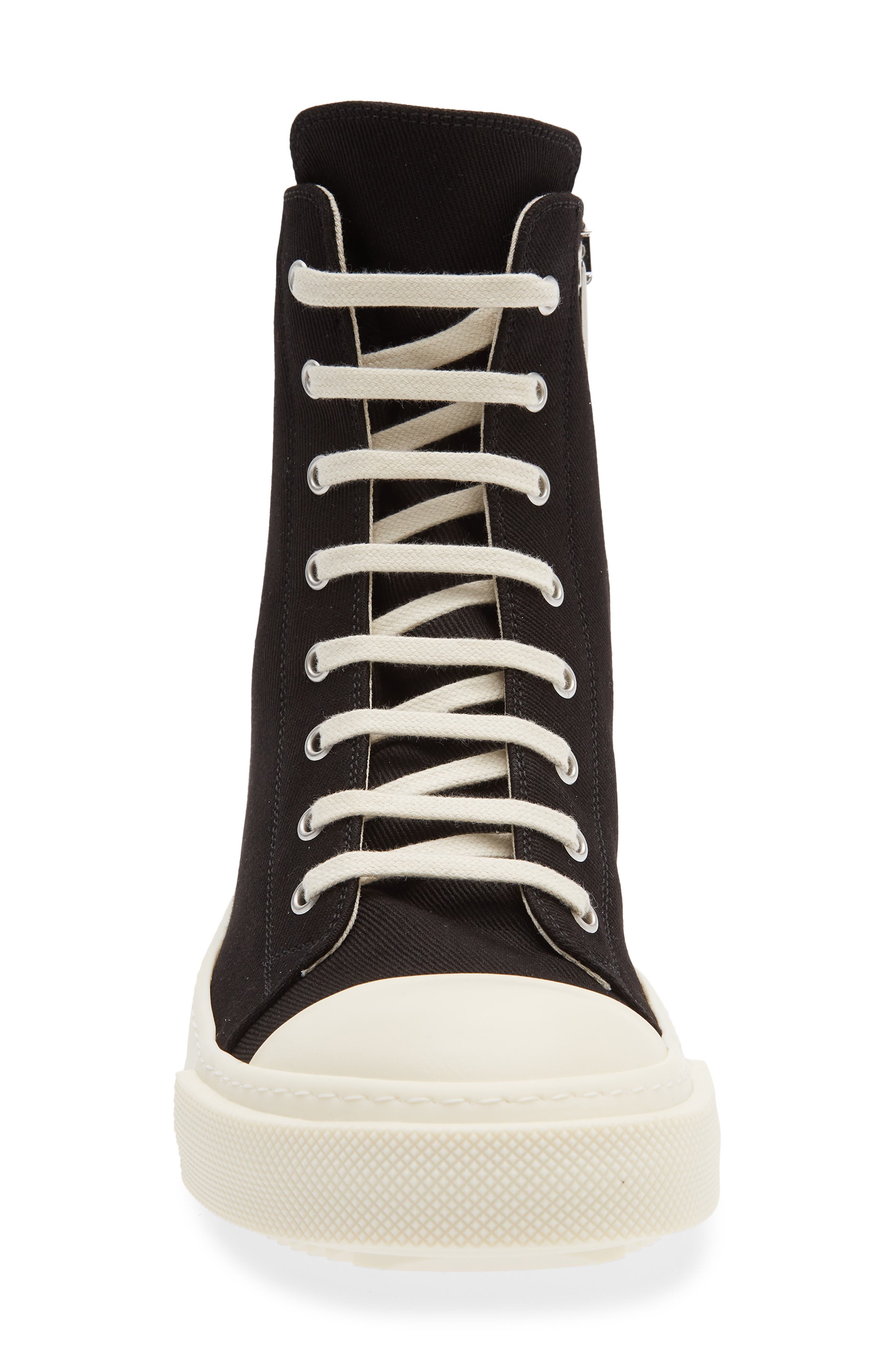 Rick Owens DRKSHDW High Top Sneaker, Alternate, color, Black/ Milk/ Milk