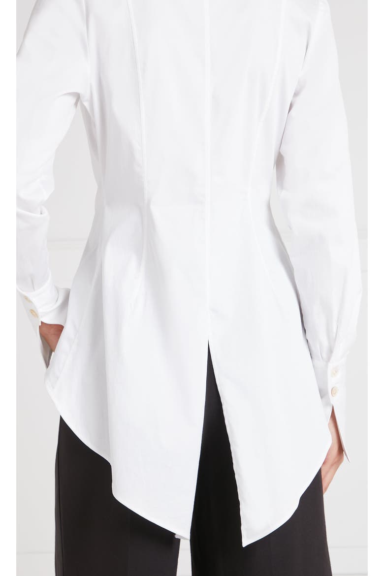 June Tail Shirt, Alternate, color, White