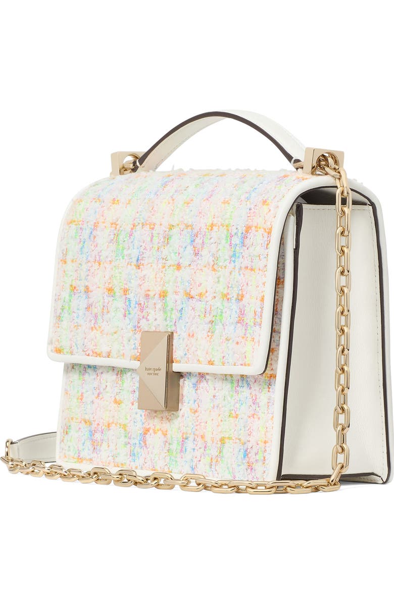 Kate Spade New York deco tweed convertible shoulder bag, Alternate, color,