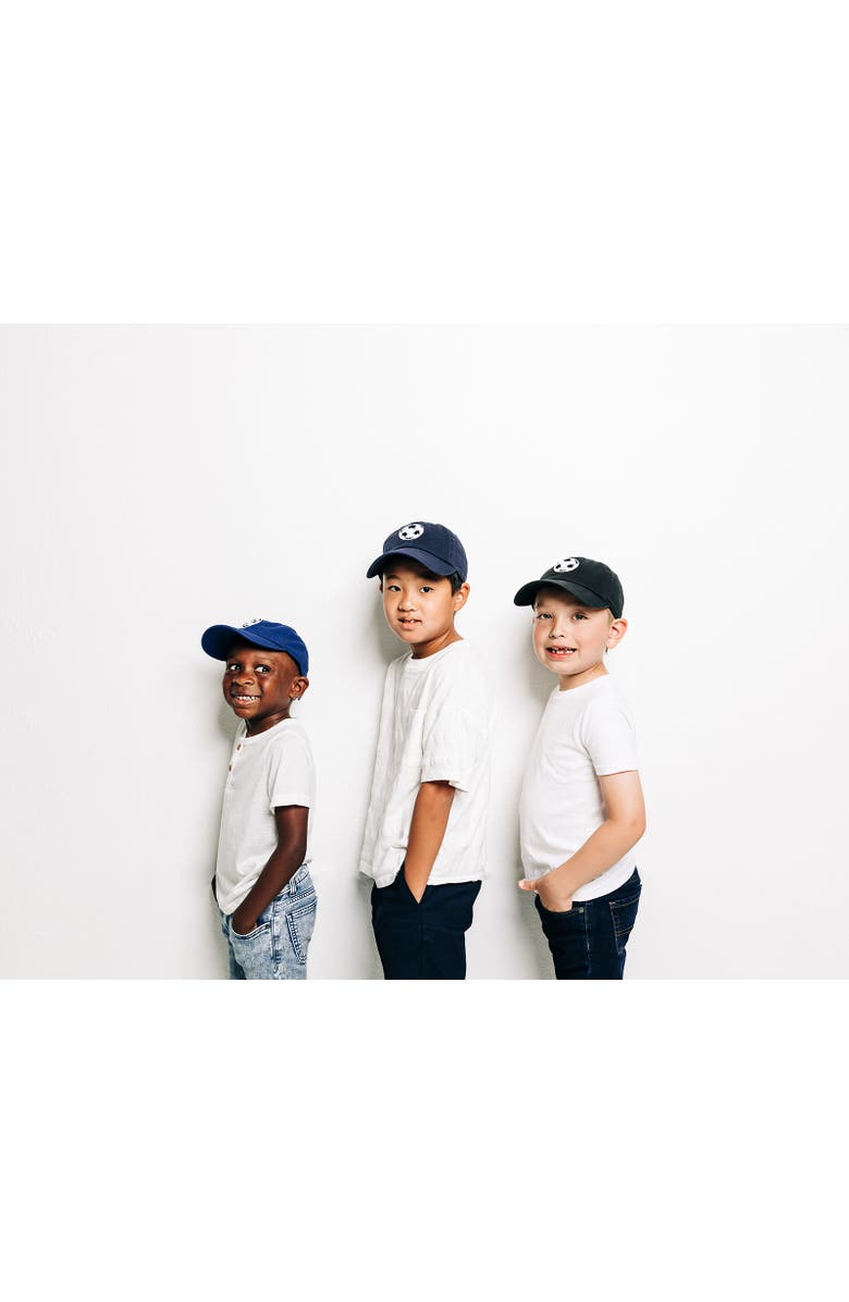 Rey To Z Terry Soccer Baseball Hat, Alternate, color, Black