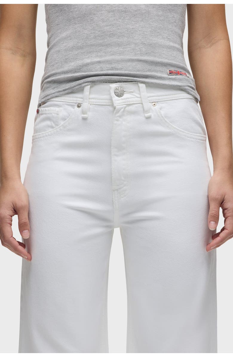 Hudson Jeans James High-Rise Darted Wide Leg, Alternate, color, White