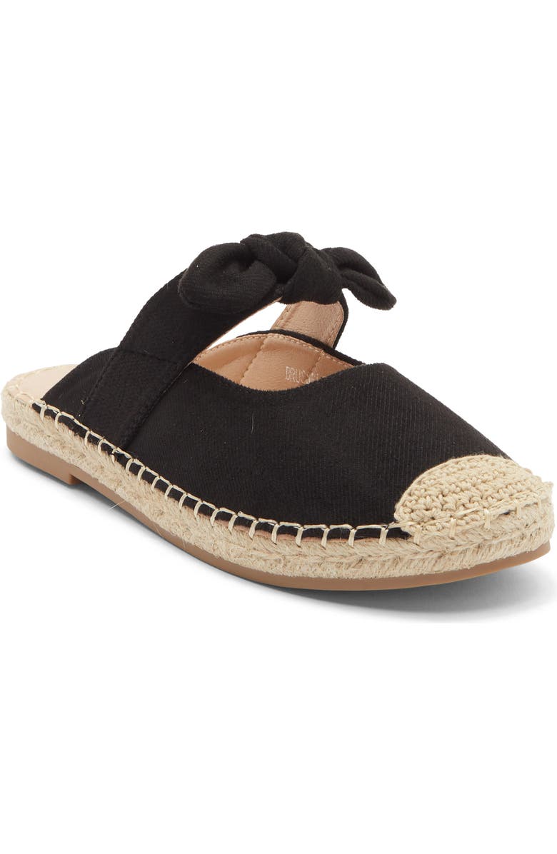 TOP MODA Brussels Denim Mule, Main, color, Black Denim