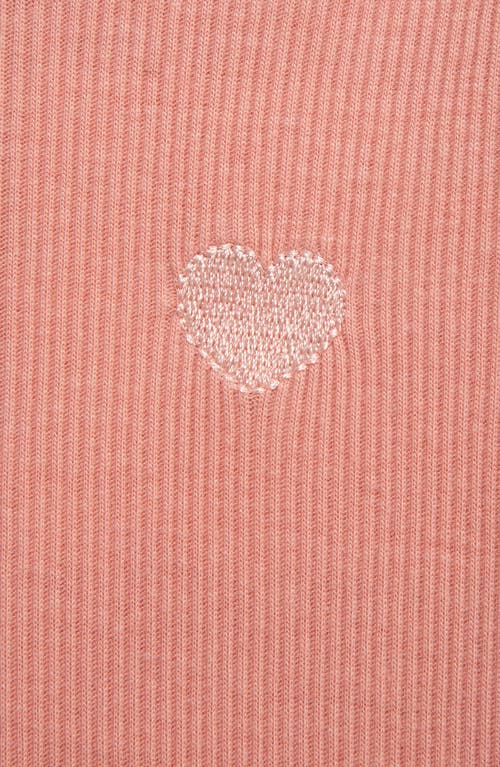 Little Me Heart Quilted Corduroy Jacket, Long Sleeve Top & Leggings Set In Neutral
