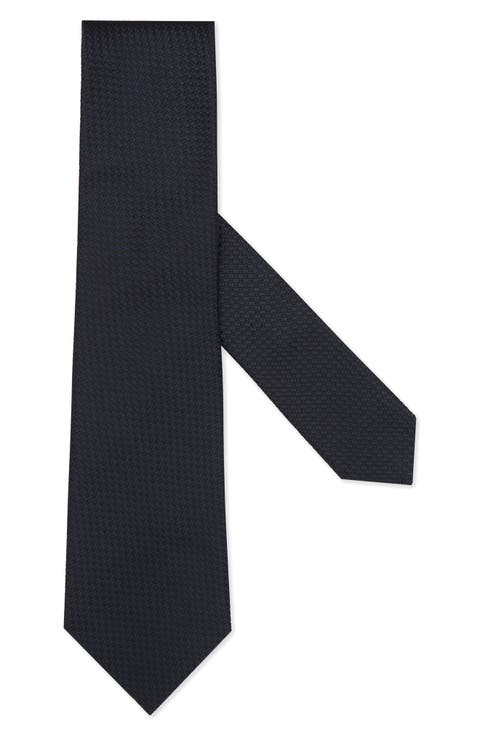 Grid Silk Tie