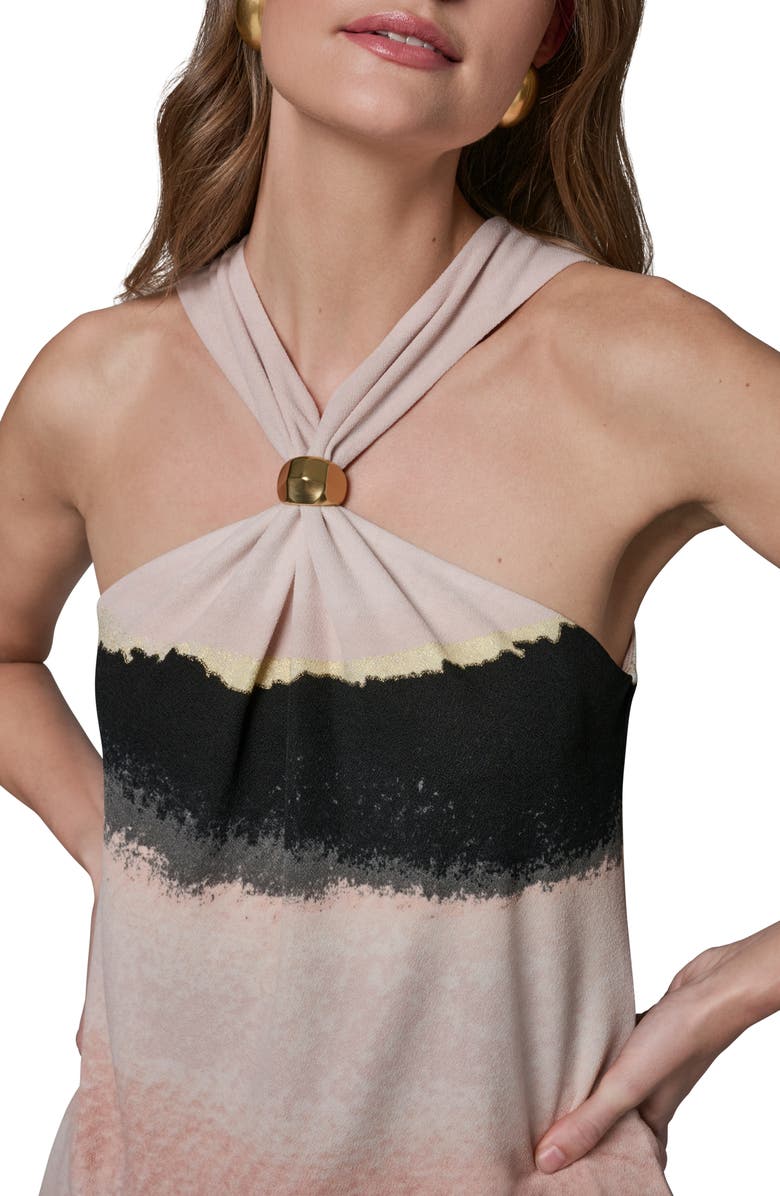 Donna Karan New York Printed Cinched Top, Alternate, color,