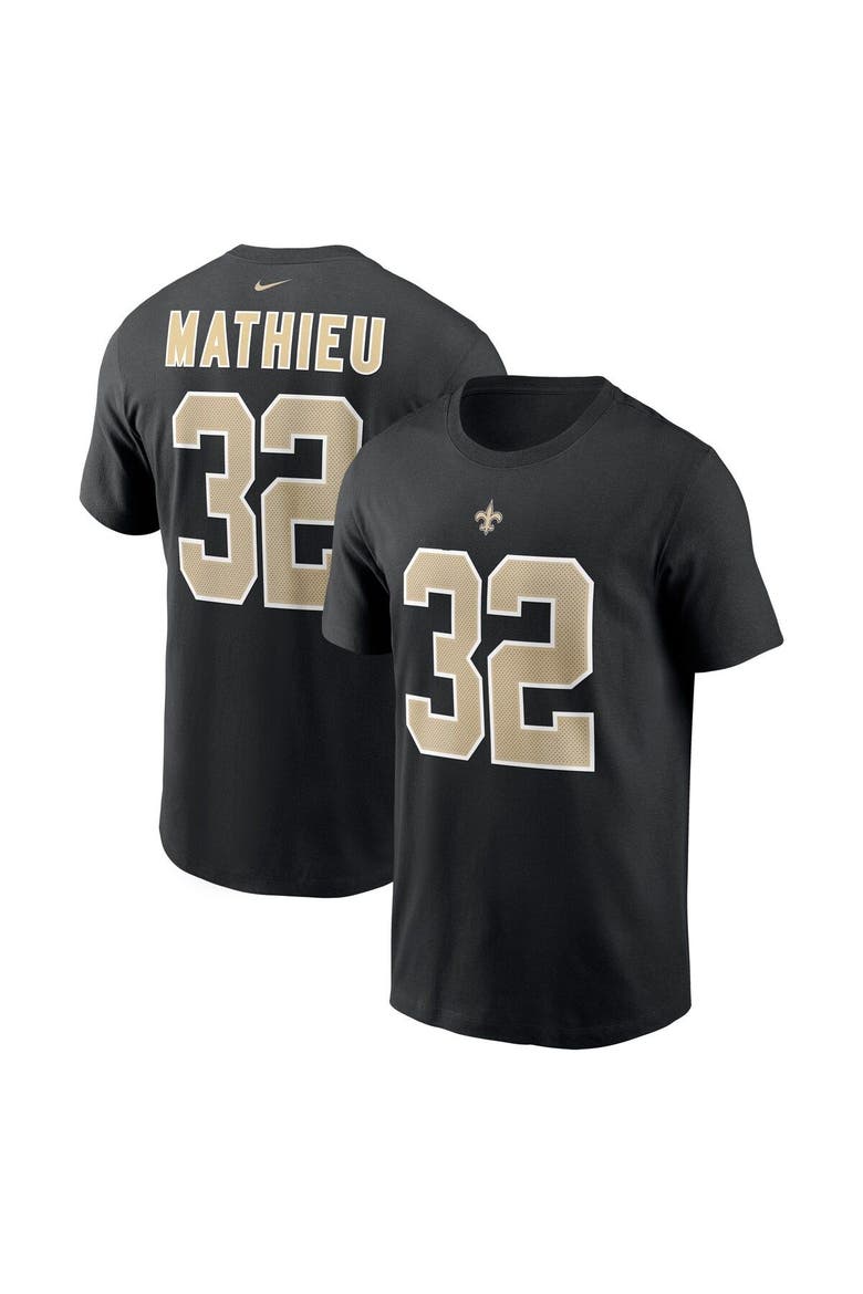 Men's Nike Tyrann Mathieu Black New Orleans Saints Player Name & Number T-Shirt, Main, color, Black