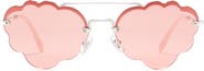 Miu Miu 58mm Irregular Fashion Sunglasses