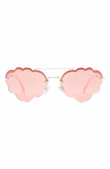 Miu Miu 58mm Irregular Fashion Sunglasses