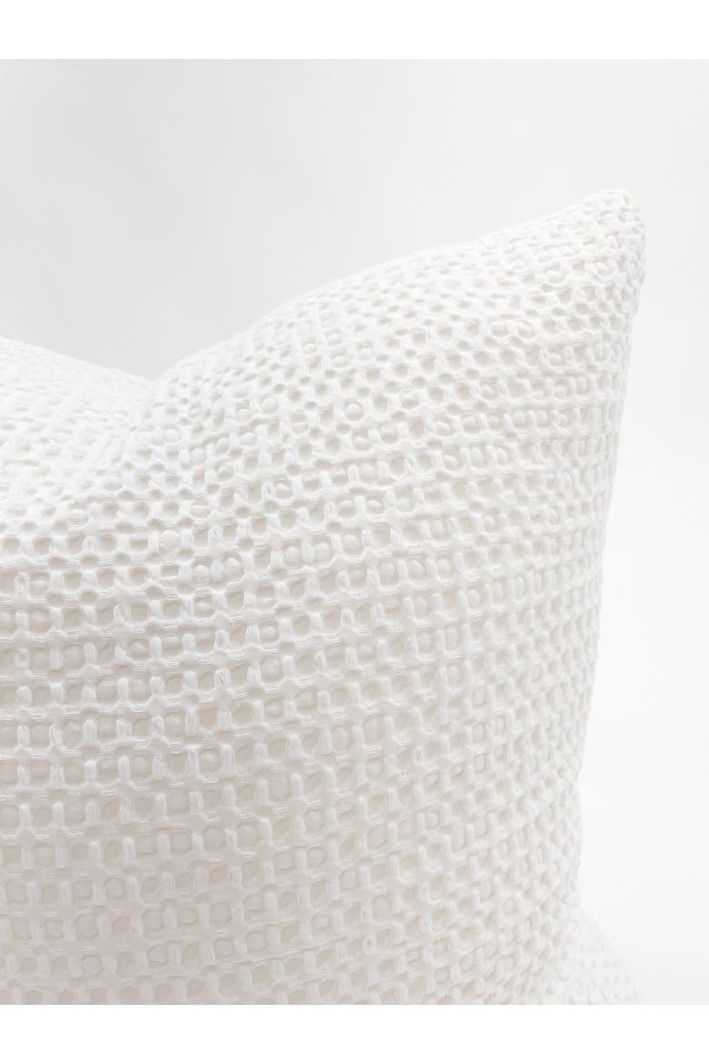 Cool Cotton Waffle Euro Pillow 26x26 Cover Only, Alternate, color, White