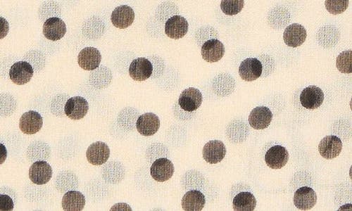 Valentino Garavani Silk Polka Dot Scarf Women In Bianco/blue