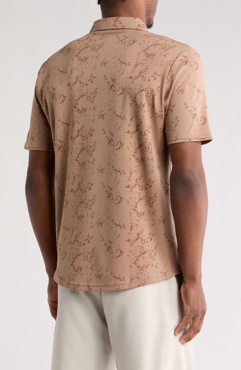 TravisMathew Warmer Tides Scoop Polo, Alternate, color, Portabella