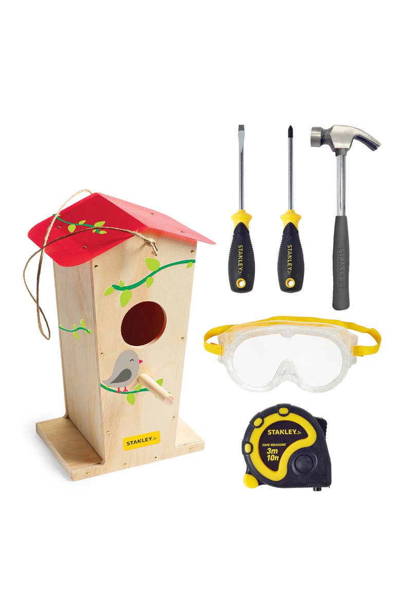 Stanley Jr. Tall Birdhouse kit+5-piece tool set, Alternate, color, Multi Color