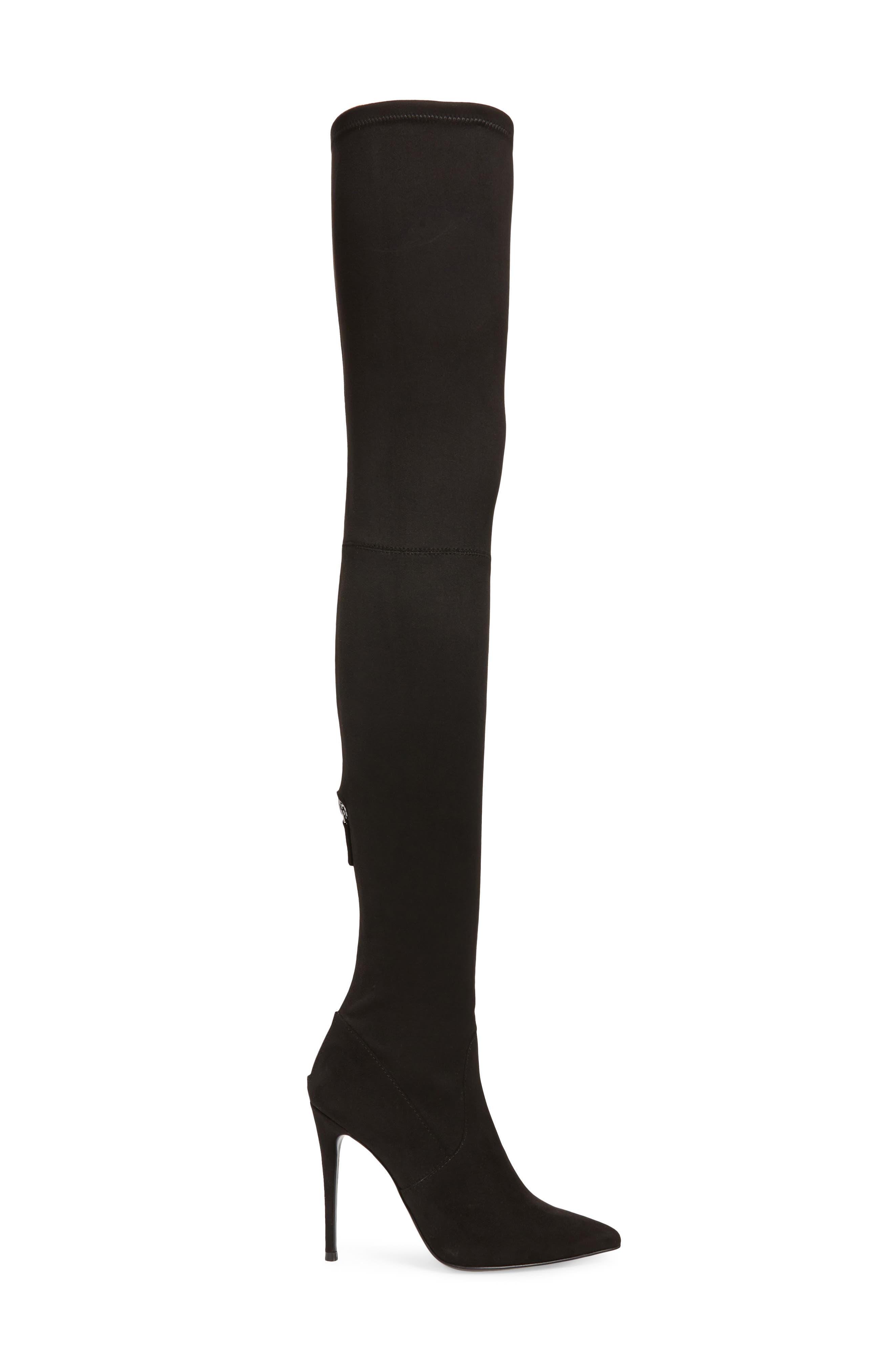 Domain Thigh High Boot, Alternate, color, BLACK