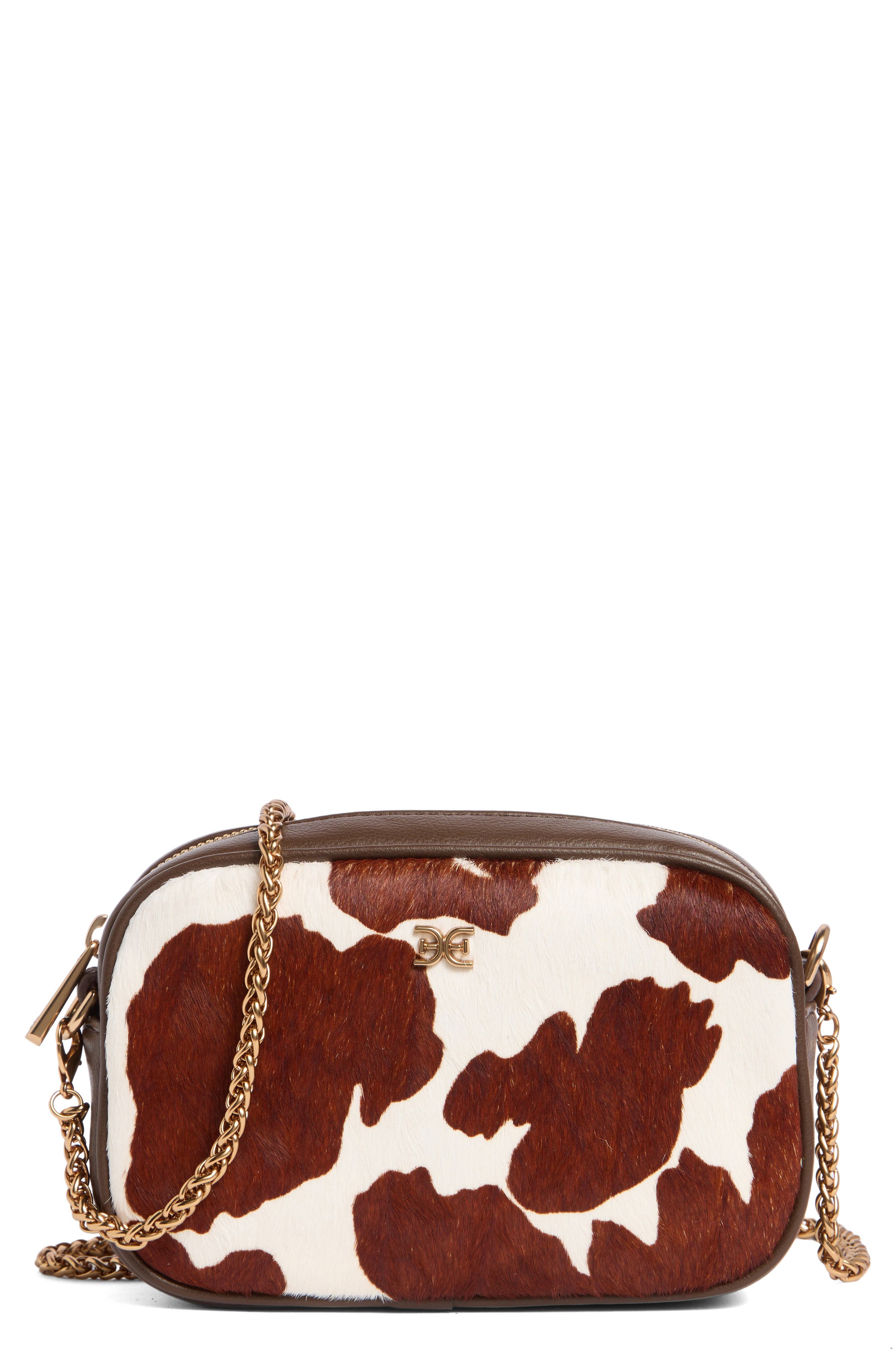 Sam Edelman Nylie Genuine Calf Hair Leather Camera Bag