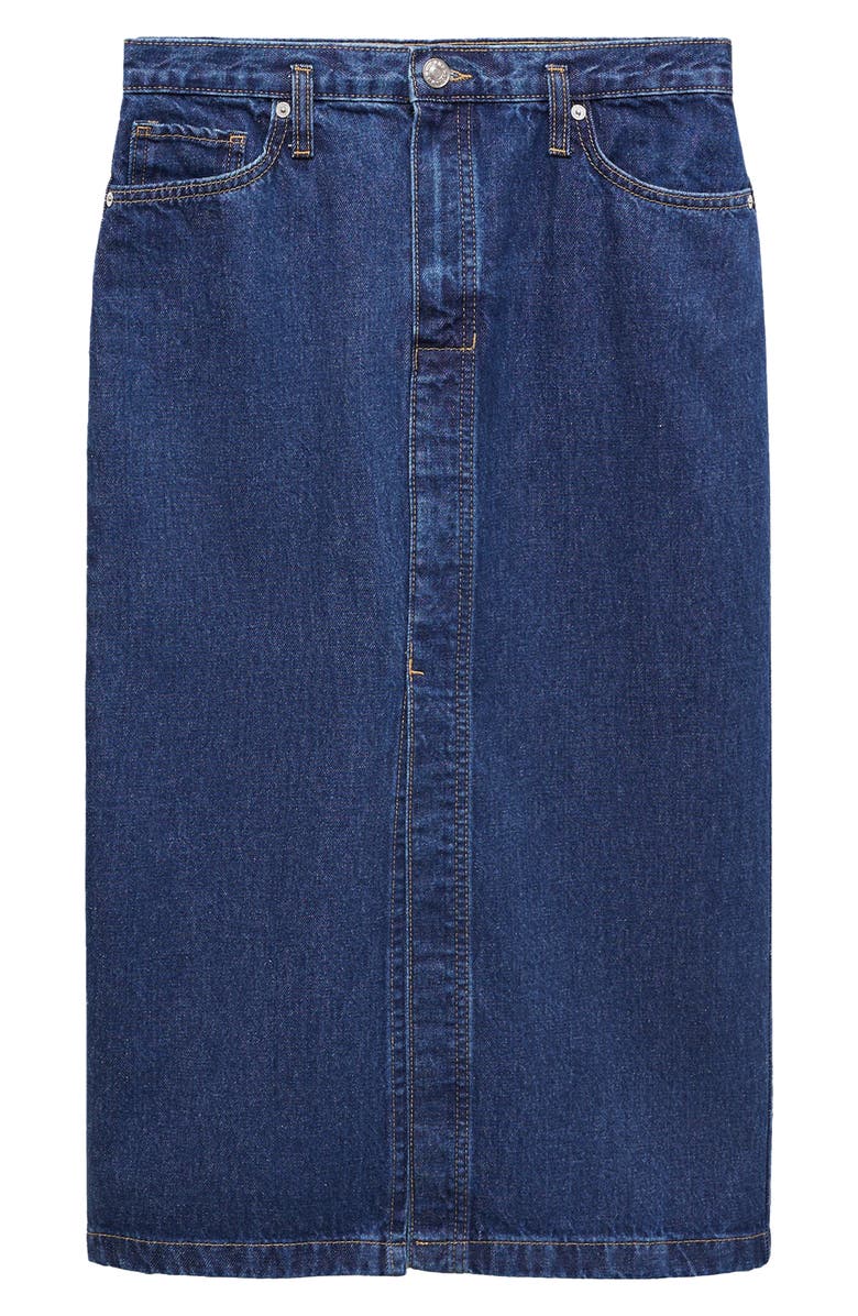 MANGO Denim Midi Skirt, Main, color,