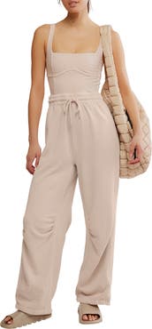 Free People FP Movement Inbound Stretch Cotton Jumpsuit
