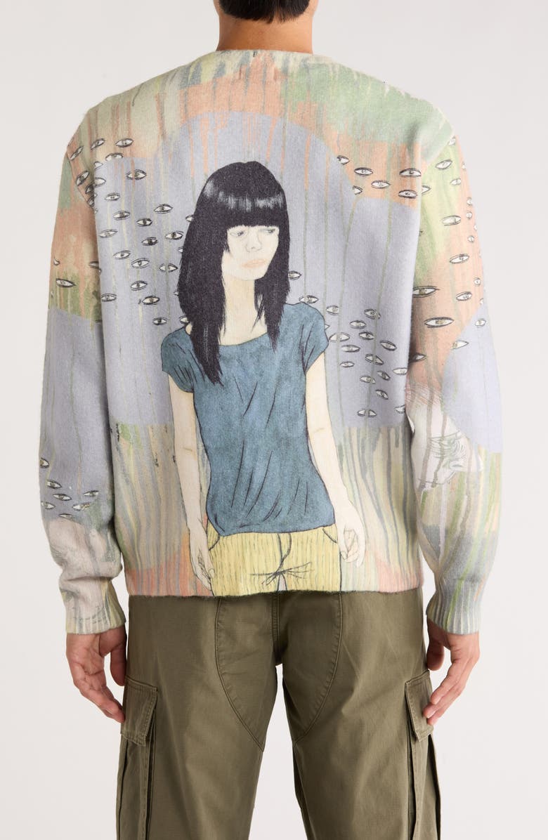 RVCA x Ed Templeton Archive Cardigan, Alternate, color, Ivory Multi