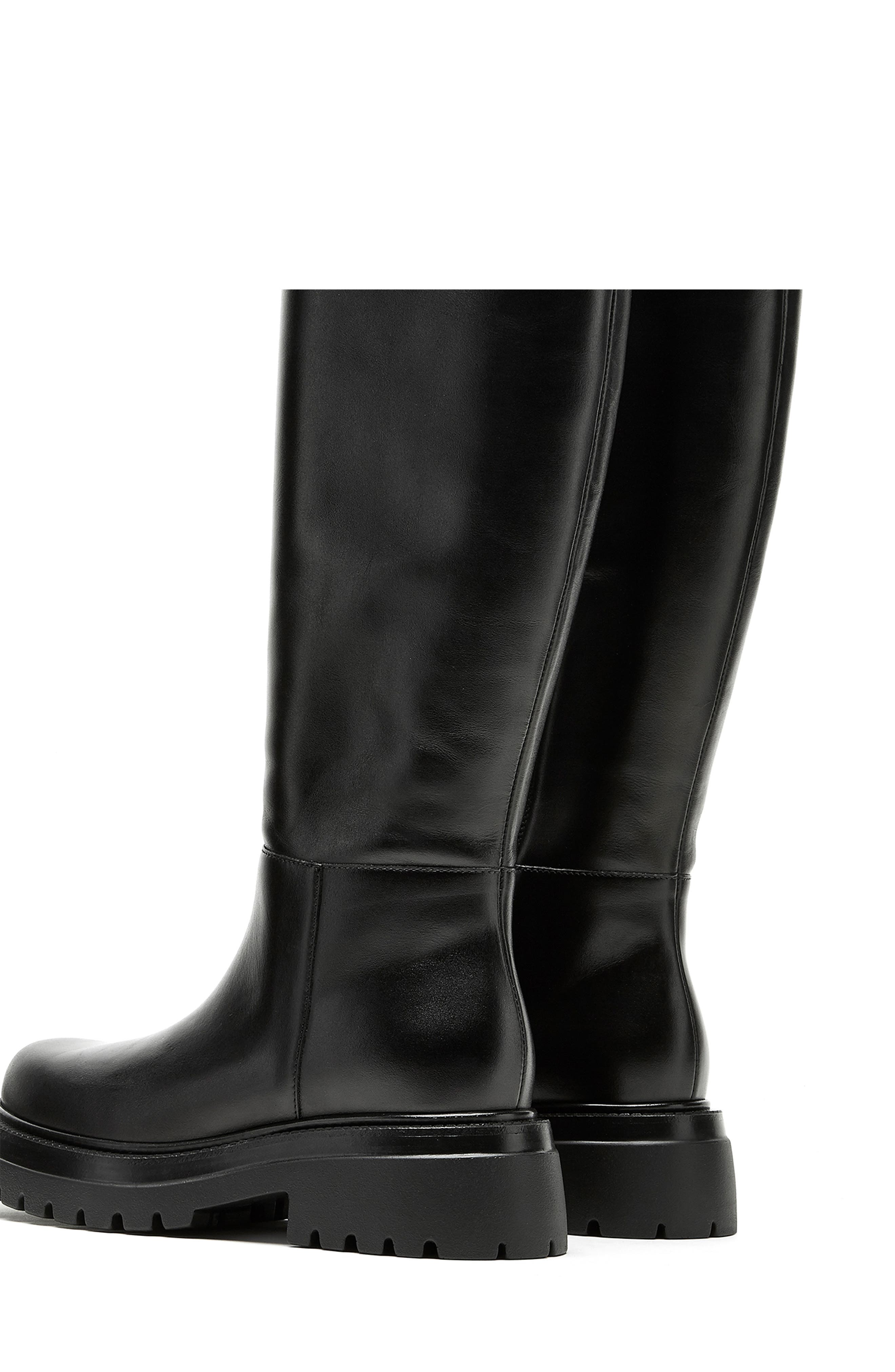 La Canadienne West Waterproof Leather Knee High Boot, Alternate, color, Black Leather