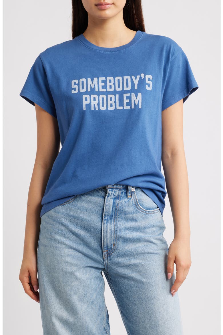 Morgan Wallen 'Somebody's Problem' Graphic T-Shirt, Main, color, DENIM