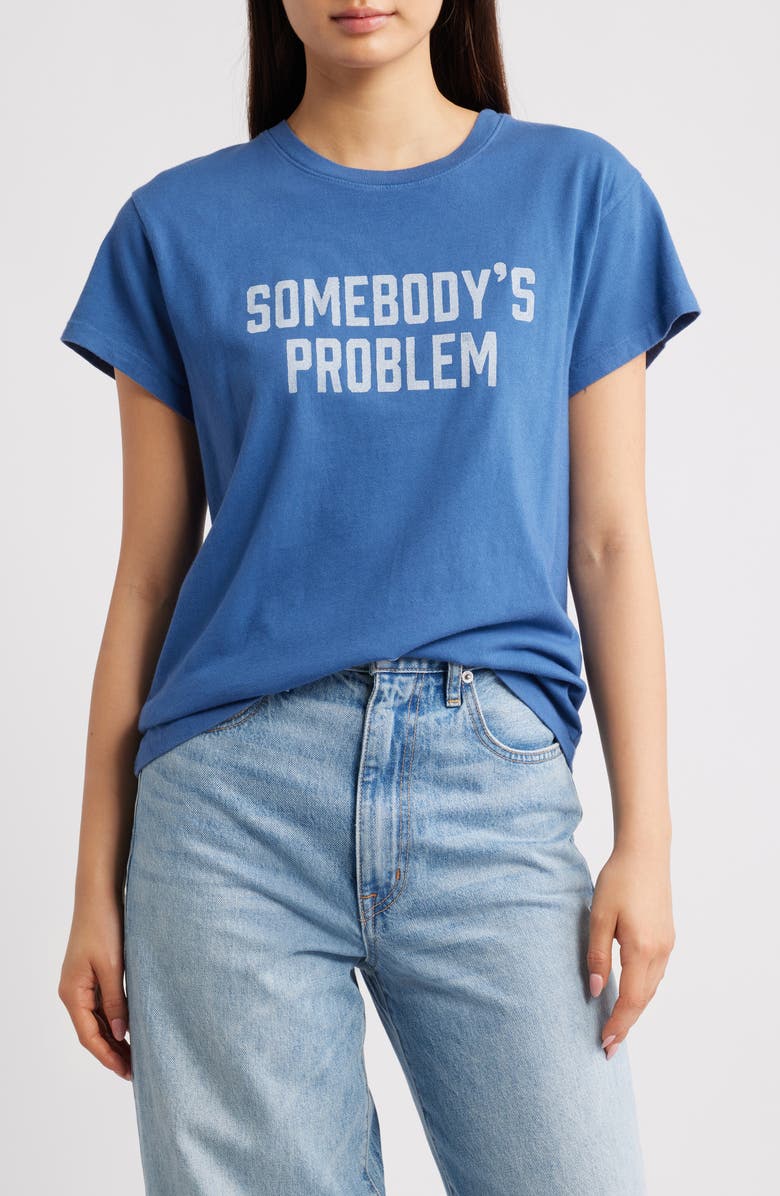 Daydreamer Morgan Wallen 'Somebody's Problem' Graphic T-Shirt, Main, color, Denim