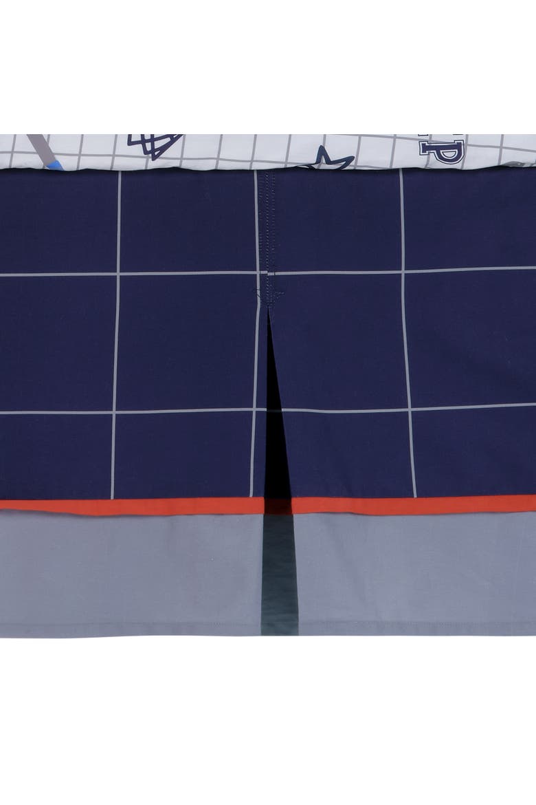Baby Sports 3-Piece Football/Basketball Baby Crib Bedding Set, Alternate, color, Blue