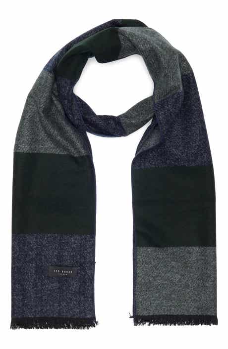 Ted Baker London Stripe Silk Reversible Scarf