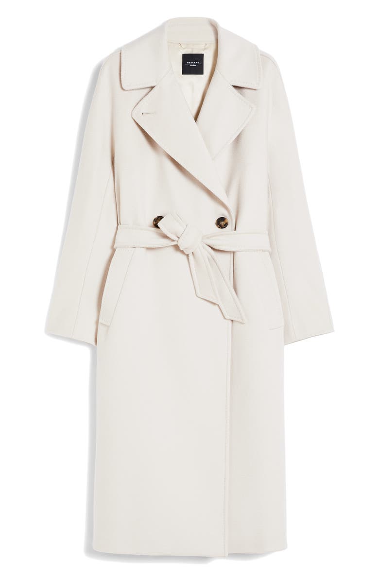 Weekend Max Mara Resina Tie Waist Virgin Wool Coat, Alternate, color,