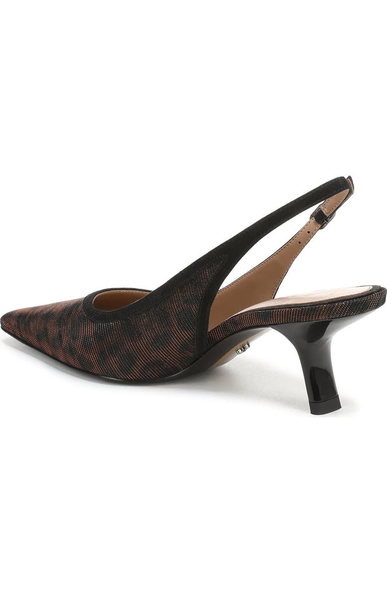 Sam Edelman Bianka Slingback Mesh Pointed Toe Pump, Alternate, color, Gilded Brown