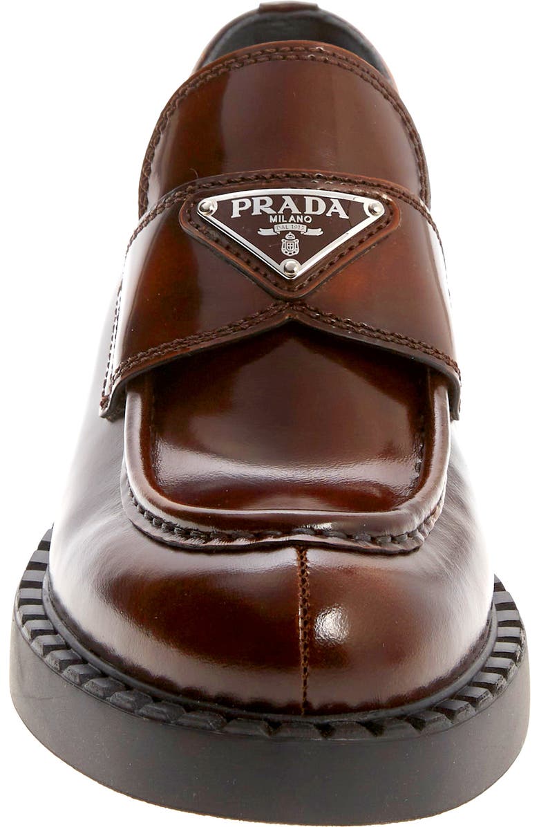 Prada Triangle Logo Loafer, Alternate, color,