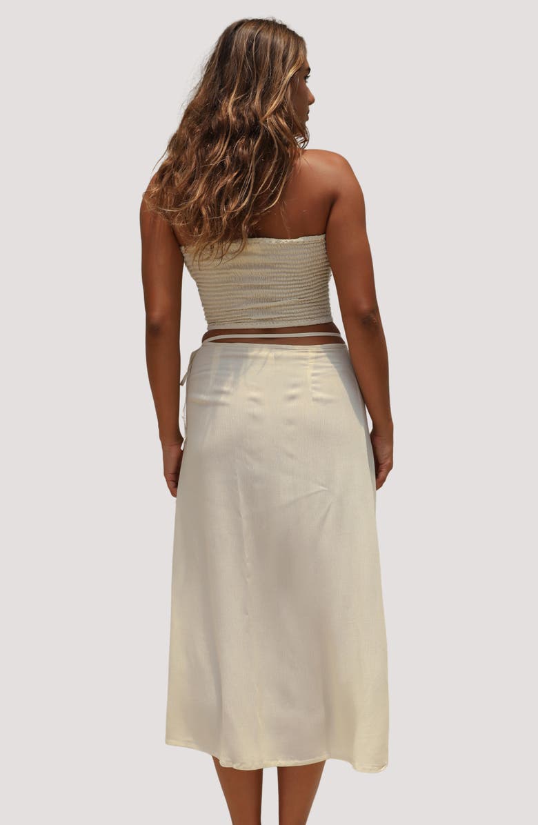 Stone Fox Swim Holiday Midi Skirt, Alternate, color, Summer Sand