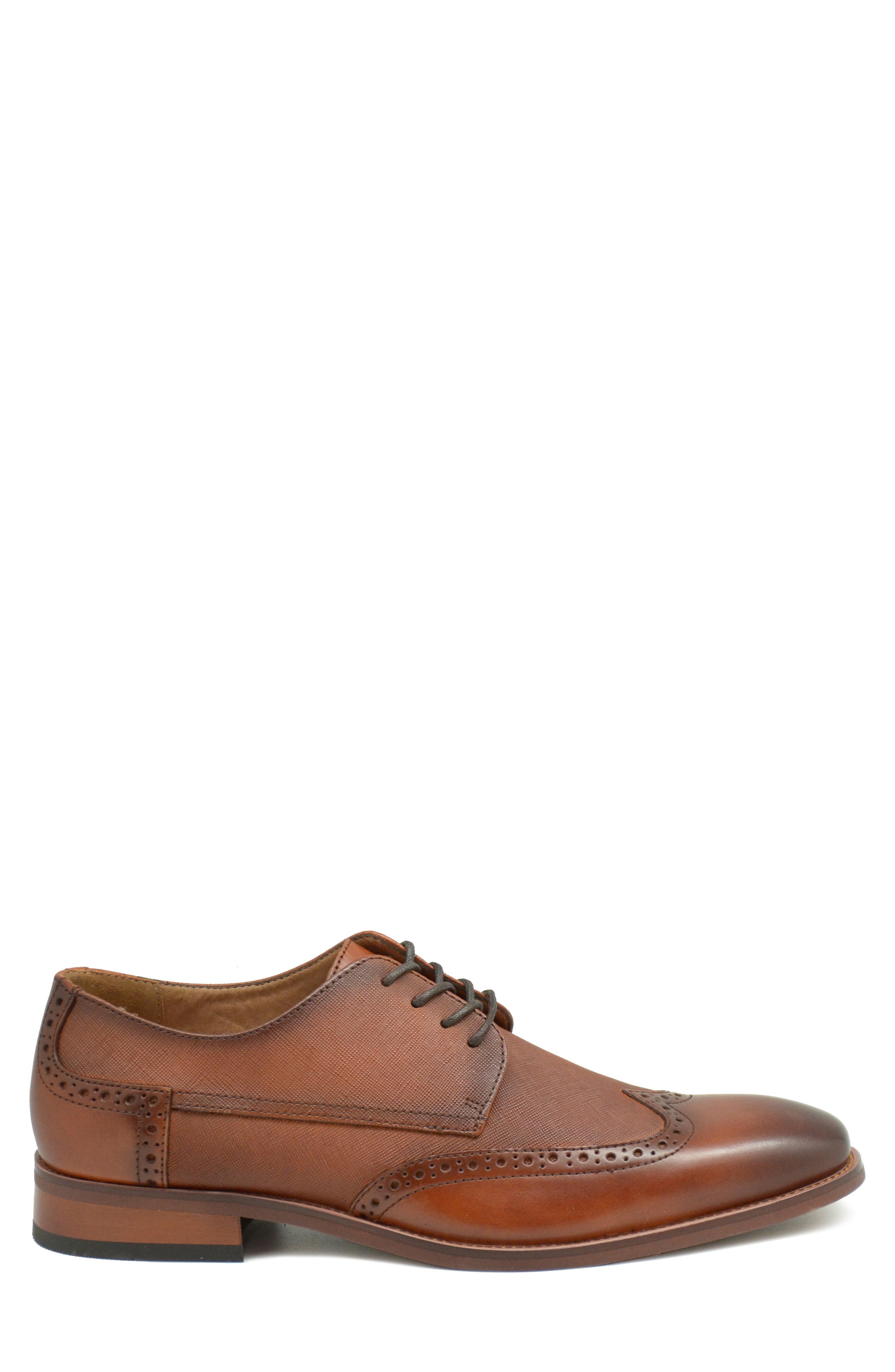 Beatle Wingtip Derby, Alternate, color, COGNAC