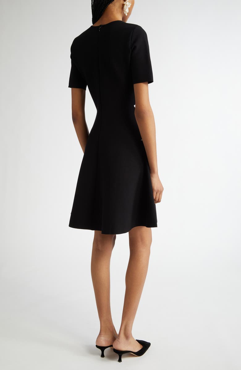 Oscar de la Renta Orchid Threadwork Fit & Flare Dress, Alternate, color,