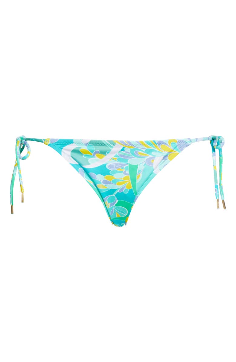 Emilio Pucci Lily Print String Bikini Bottoms, Alternate, color,