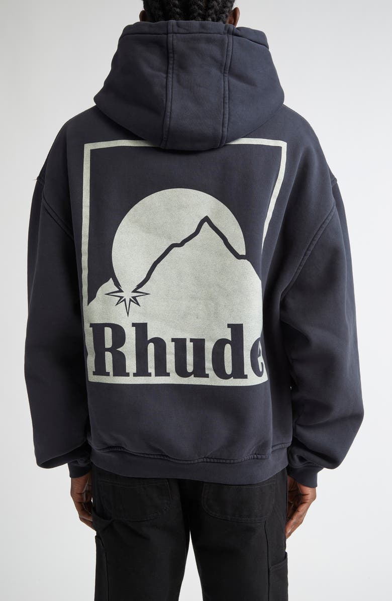 Rhude Moonlight Badge Graphic Hoodie, Alternate, color, 
