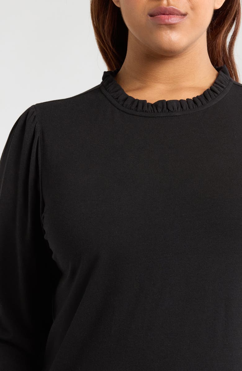 Caslon<sup>®</sup> Ruffle Detail Knit Top, Alternate, color,