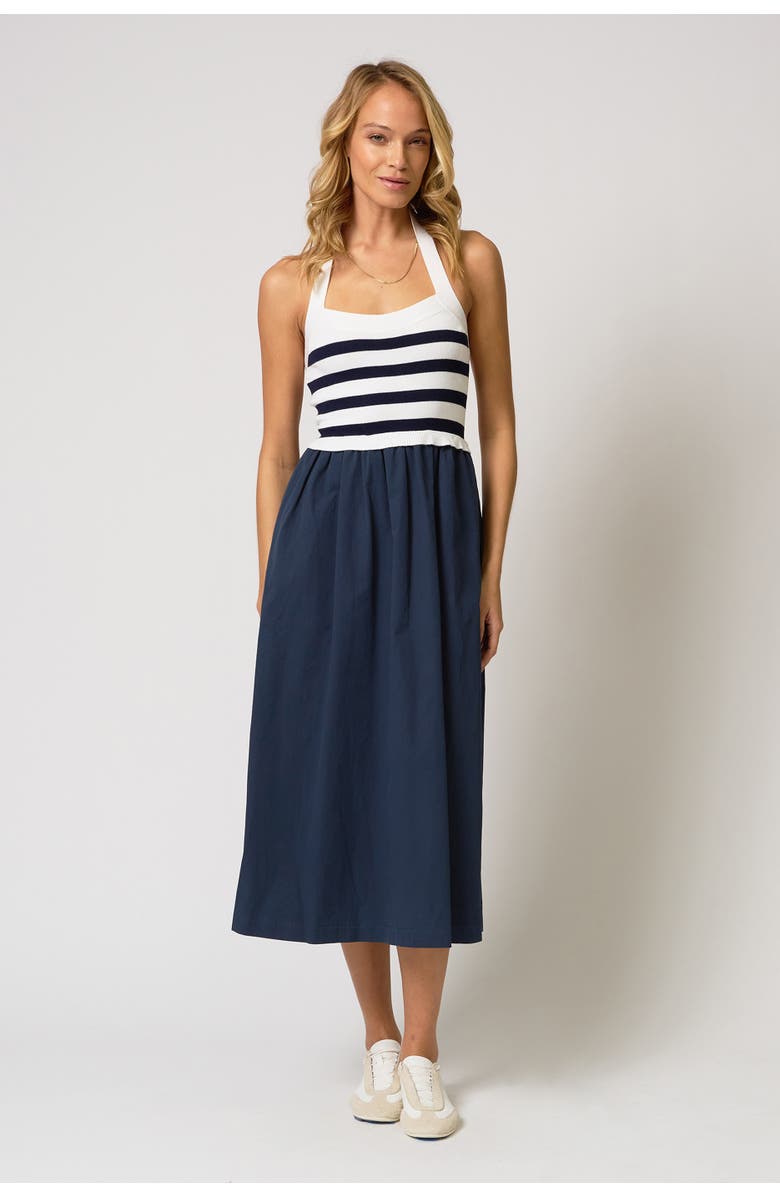 Central Park West Ralph Halter Two For Dress, Main, color, Navy