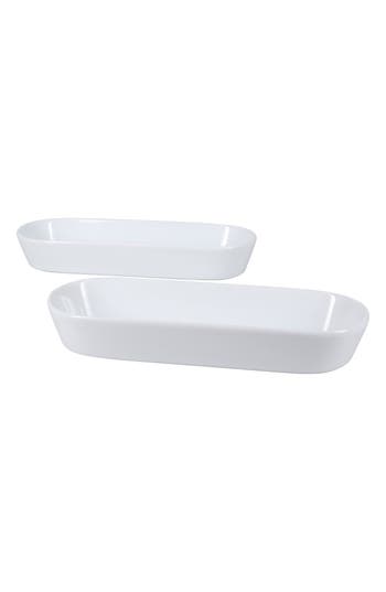Bia Cordon Bleu Oslo Set Of 2 Oblong Baking Dishes In White