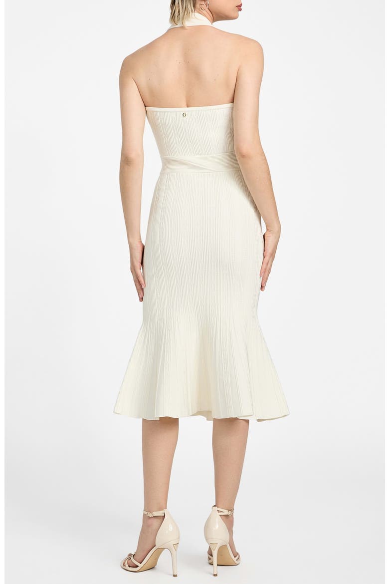 Sofie Halter Strap Sweater Dress, Alternate, color, DOVE WHITE