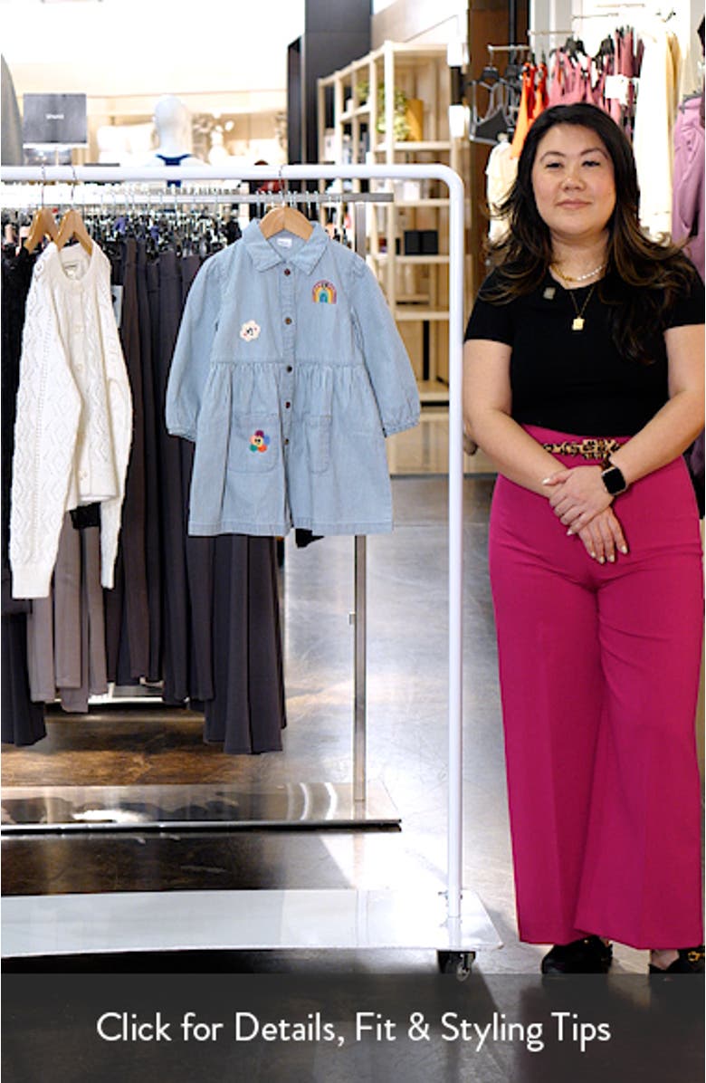 Kids' Denim Shirtdress, sales video thumbnail