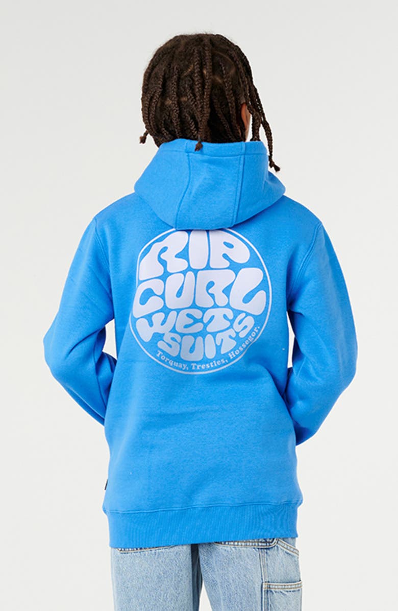 Rip Curl Kids' Wetsuit Icon Fleece Hoodie, Alternate, color, Royal Blue