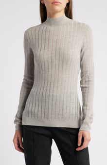 BOSS Fatirami Mock Neck Virgin Wool Sweater
